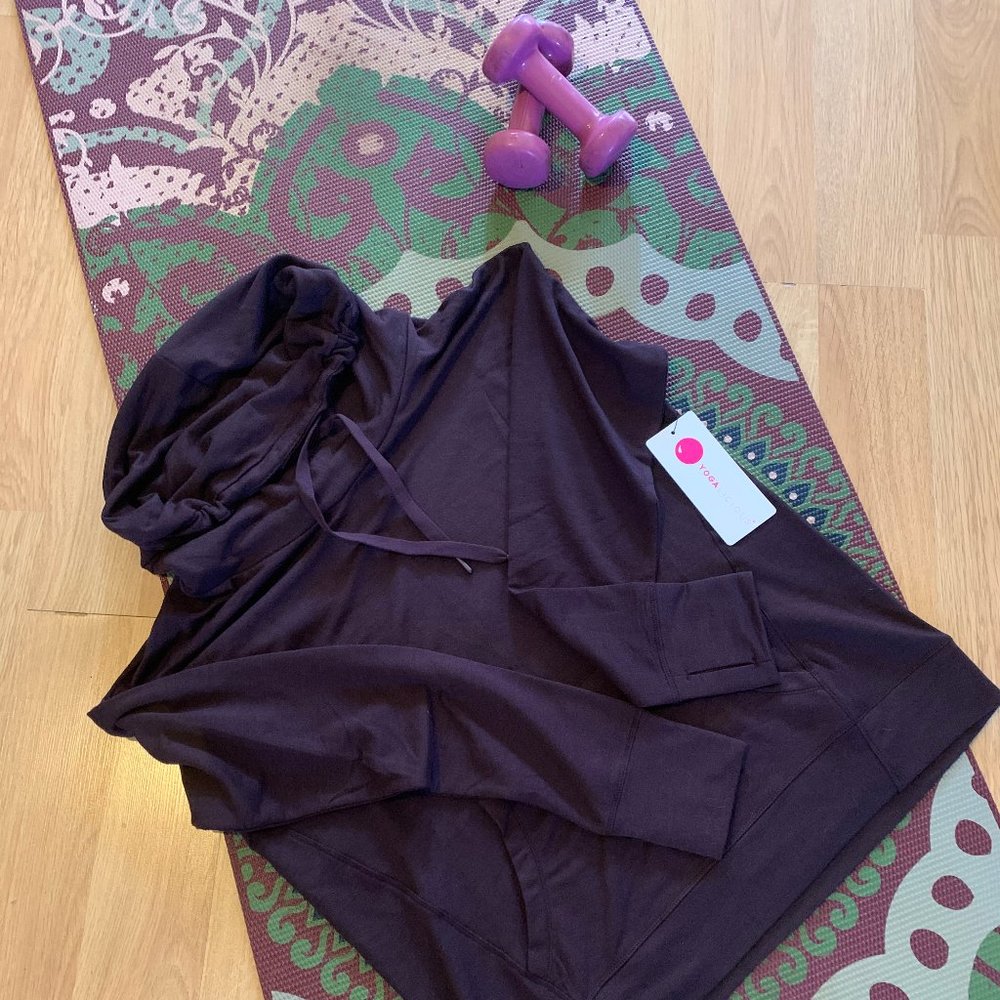 YOGALICIOUS Cowl Neck Pullover Sweatshirt